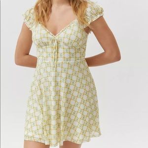 NWT Urban Outfitters Audrey Mesh Mini Dress